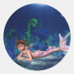 Little Maggie Mermaid Girl Stickers