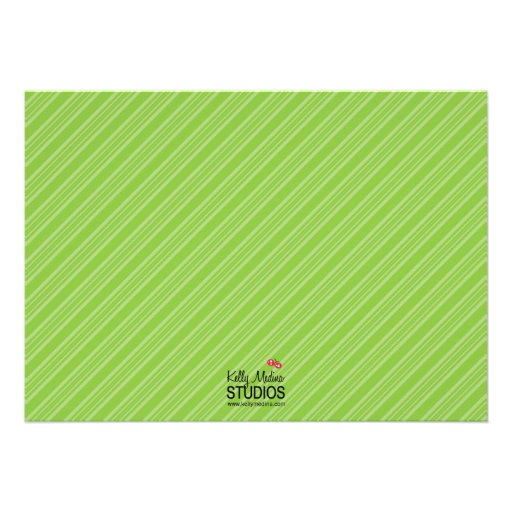 Little Man Birthday Invitation - Green