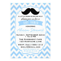 Little Man Mustache Baby Shower invite - customize