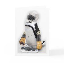 Little Mascot Hockey Player cards by gravityx9 Little Mascot Hockey Player cards
