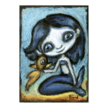 Little mermaid and fish posters by tanyabond Little mermaid and fish posters