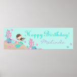 Little Mermaid Birthday Banner LTBRU Posters