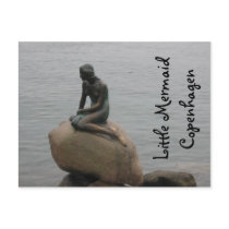 Little Mermaid Copenhagen Postcard