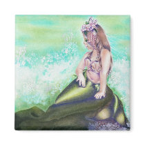 Little Mermaid Magnet by katerinaart Little Mermaid Magnet