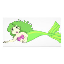 Little Mermaid Photo Greeting Card