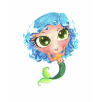 Little mermaid t-shirts by Elfain Little mermaid t-shirts
