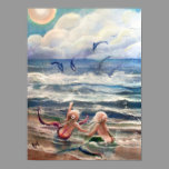 Little Mermaids and Dolphins Poster posters