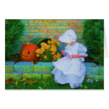 Little Miss Autumn Card