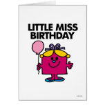 Little Miss Birthday Classic 1 Greeting Cards