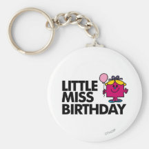 Little Miss Birthday Classic 2 Key Chains