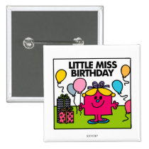Little Miss Birthday Scene buttons