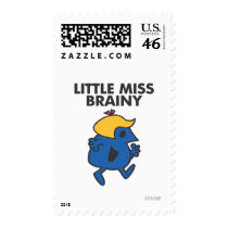 Little Miss Brainy Classic 1 Postage Stamp