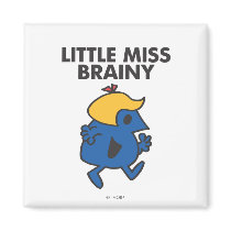 Little Miss Brainy Classic 1 Refrigerator Magnets