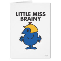 Little Miss Brainy Classic 2 Greeting Cards