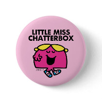 Little Miss Chatterbox Classic 1 Pinback Buttons