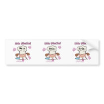 Little Miss Chef Personalize bumper stickers by creationhrt Little Miss Chef Personalize bumper stickers