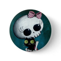 little miss Death buttons
