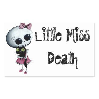 Little Miss Death -custom text- sticker