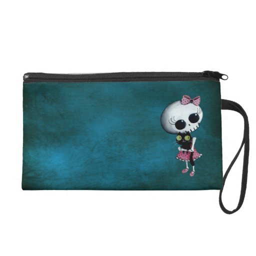 Little Miss Death - Hallowen Beauty Wristlet Clutches