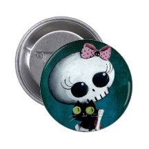 Little Miss Death - Hallowen Beauty Pin