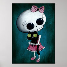 Little Miss Death - Hallowen Beauty Poster