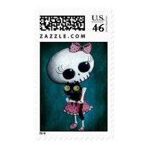 Little Miss Death - Hallowen Beauty Stamp
