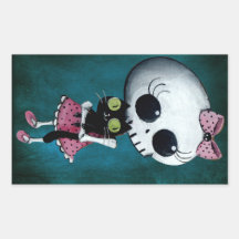 Little Miss Death - Hallowen Beauty Sticker