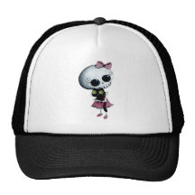 Little Miss Death - Hallowen Beauty Trucker Hat