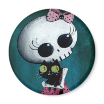 little miss Death magnets by colonelle little miss Death magnets