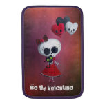 Little Miss Death Valentine MacBook Sleeves