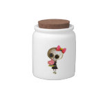 Little Miss Death with Cupcake Candy Dish