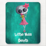 Little Miss Death with Ice Cream -custom text- Mousepad