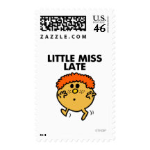 Little Miss Late Classic Postage Stamp