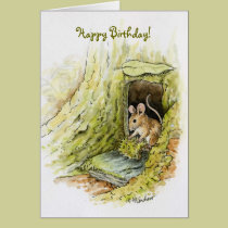 Little Miss Mouse - Happy Birthday cards