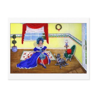 Little Miss Muffet Postcard postcard