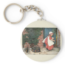 Little Miss Muffet w Spider; Jessie Willcox Smith Keychains
