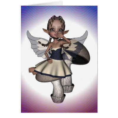 Little Miss Mushroom #2 Card by SophiaDeer
