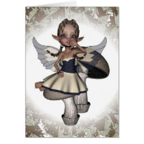 Little Miss Mushroom #3 Card