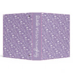 Little Miss Naughty 3 Ring Binder