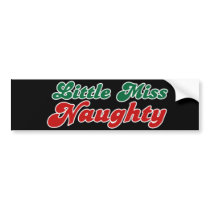 Little Miss Naughty bumper stickers by BoogieMonst Little Miss Naughty bumper stickers