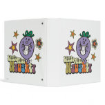 Little Miss Naughty Stars and Flowers 3 Ring Binder