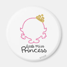 Little Miss Princess Bejeweled Magnet