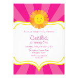 Little Miss Sunshine Sun Invitation Rays Stripes