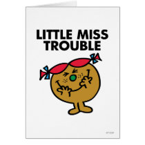 Little Miss Trouble Classic 1 Greeting Card