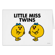 Little Miss Twins Classic Greeting Card