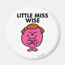 Little Miss Wise Classic Fridge Magnet