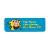 Little Monkey 1st Birthday Boy Custom Label label