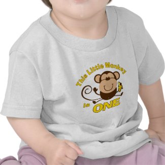 Little Monkey 1st Birthday Boy Infant T-shirt