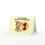 Little Monkey 1st Birthday Tshirts and Gifts Greeting Card Little Monkey 1st Birthday Tshirts and Gifts Greeting Card