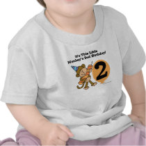 Little Monkey 2nd Birthday T Shirts